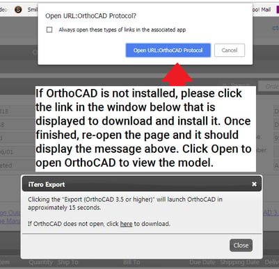 Step 3. Open OrthoCAD button