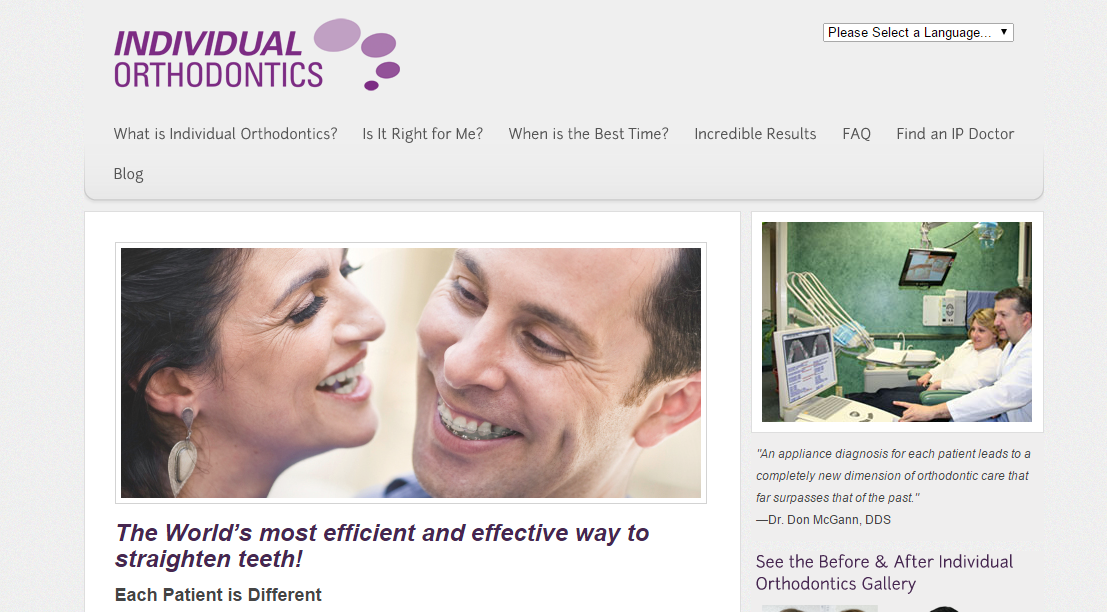 Orthodontic Web Design